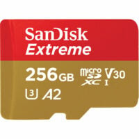 SanDisk 256GB Extreme UHS-I microSDXC Memory Card with SD Adapter