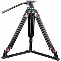 Miliboo MTT609B Carbon Fiber Professional Tripod and Fluid Head with Ground Spreader