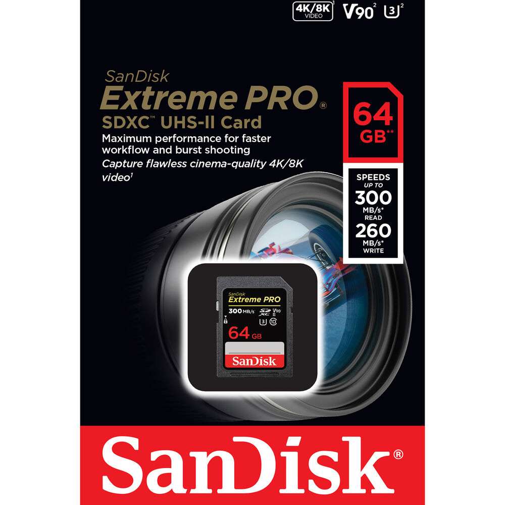 Sandisk (SDSDXDK-128G-GN4IN) ExtremePro SDXC 128GB V90