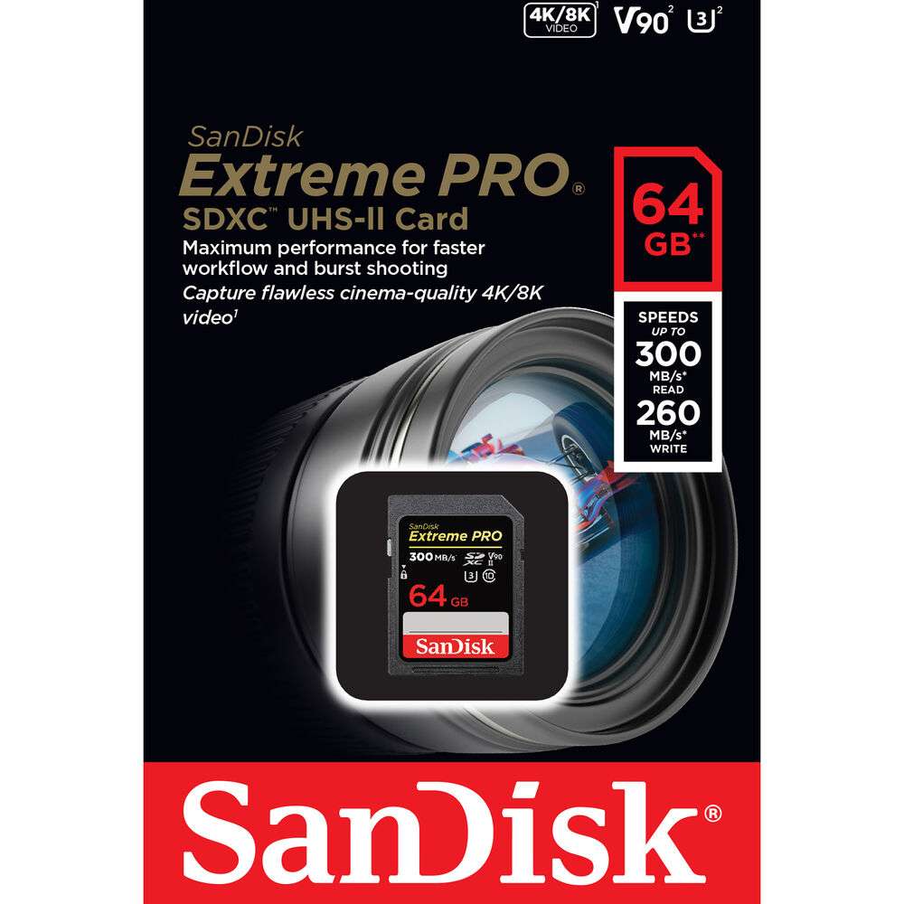 Sandisk SDSDXDK 128G GN4IN ExtremePro SDXC 128GB V90