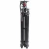 Miliboo MTT601A Professional Aluminum Tripod and Fluid Head with Mid-Level Spreader