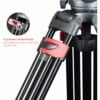 Miliboo MTT609A Aluminum Professional Tripod and Fluid Head with Ground Spreader (ประกันศูนย์) 9 miliboo MTT609A Professional Tripod and Fluid Head with Ground Spreader (Aluminum)