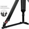 Miliboo MTT609A Aluminum Professional Tripod and Fluid Head with Ground Spreader (ประกันศูนย์) 8 miliboo MTT609A Professional Tripod and Fluid Head with Ground Spreader (Aluminum)