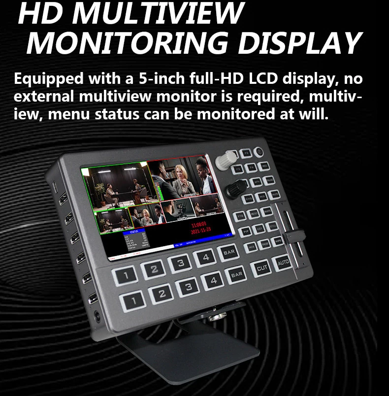 DeviceWell HDS8101 4-CH HD Video Switcher