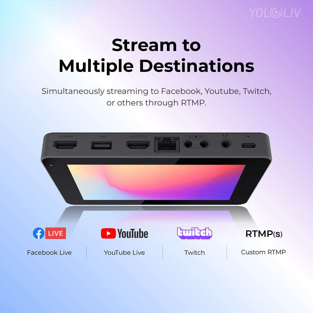 YoloLiv YoloBox Mini Ultra-Portable All-in-One Smart Live Streaming Encoder & Monitor