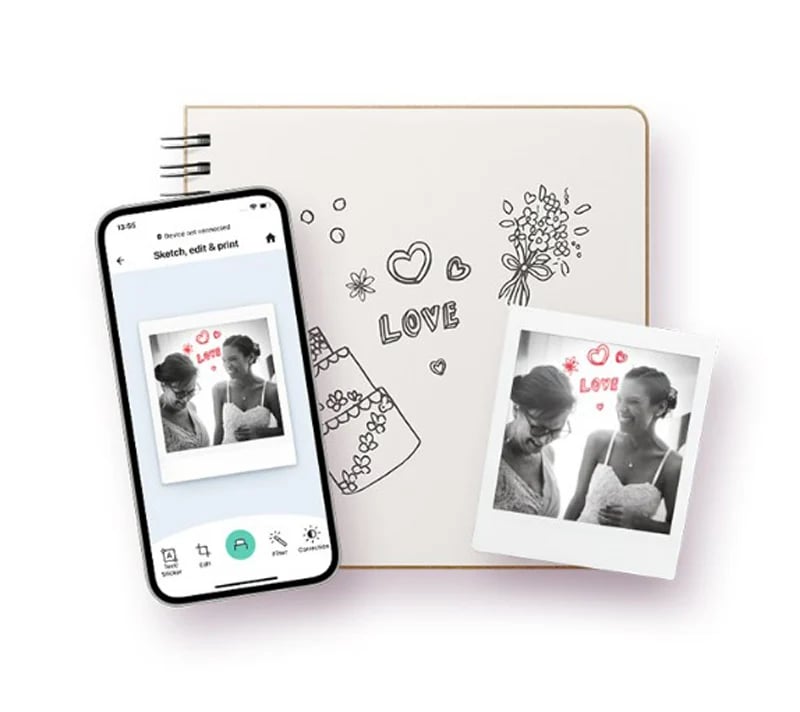 Fujifilm INSTAX SQ LINK ASH WHITE content10