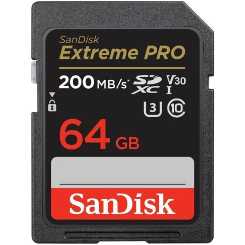 Sandisk Extreme Pro 64GB SDXC U3 V30 R200/W90 SDSDXXU-064G-GN4IN (ประกันศูนย์)