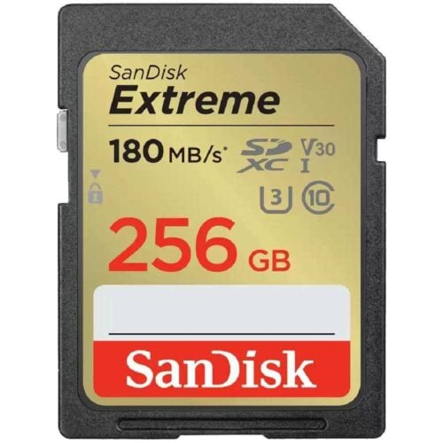 Sandisk Extreme SDXC 256GB U3 V30 R180 W130 SDSDXVV 256G GNCIN ZoomCamera