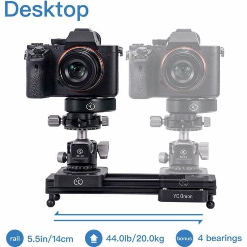 YC Onion CCS Chocolate Camera Slider Portable Mini 9”/23cm for DSLR Video Vlog (ประกันศูนย์) - Image 5