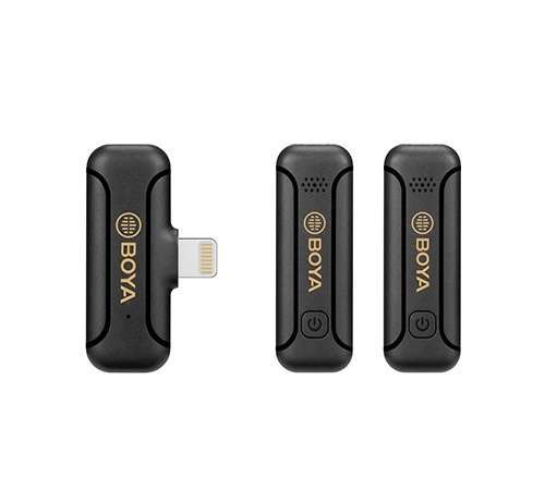 BOYA BY-WM3T2-D1 / D2 Wireless Microphone Mini 2.4GHz for IPhone IOS (ประกันศูนย์ 2 ปี) 1 BOYA BY-WM3T2-D1 / D2 Wireless Microphone Mini 2.4GHz for IPhone IOS