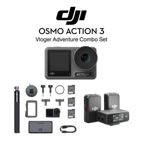 DJI OSMO Action 3 Vloger Adventure Combo Set White