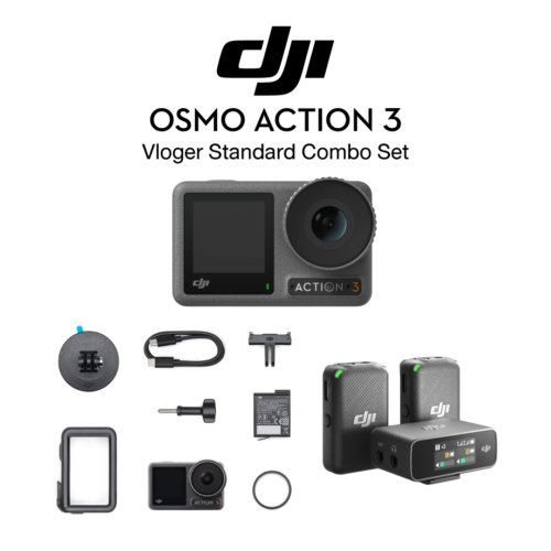 DJI OSMO Action 3 Vloger Standard Combo Set White