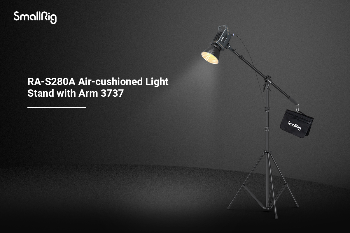 SmallRig RA-S280A Air-cushioned Light Stand with Arm 3737 Detail