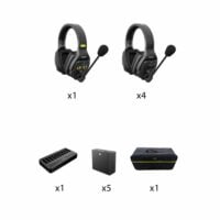 Saramonic WiTalk-WT5D 5D 5-Person Full-Duplex Wireless Intercom System with Dual-Ear Headsets (1.9 GHz)