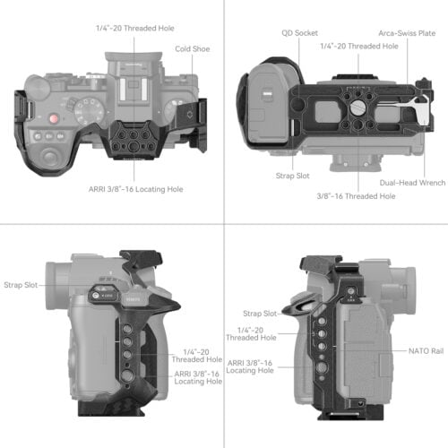 SmallRig - 4023 “Black Mamba” Cage for Panasonic LUMIX S5 II