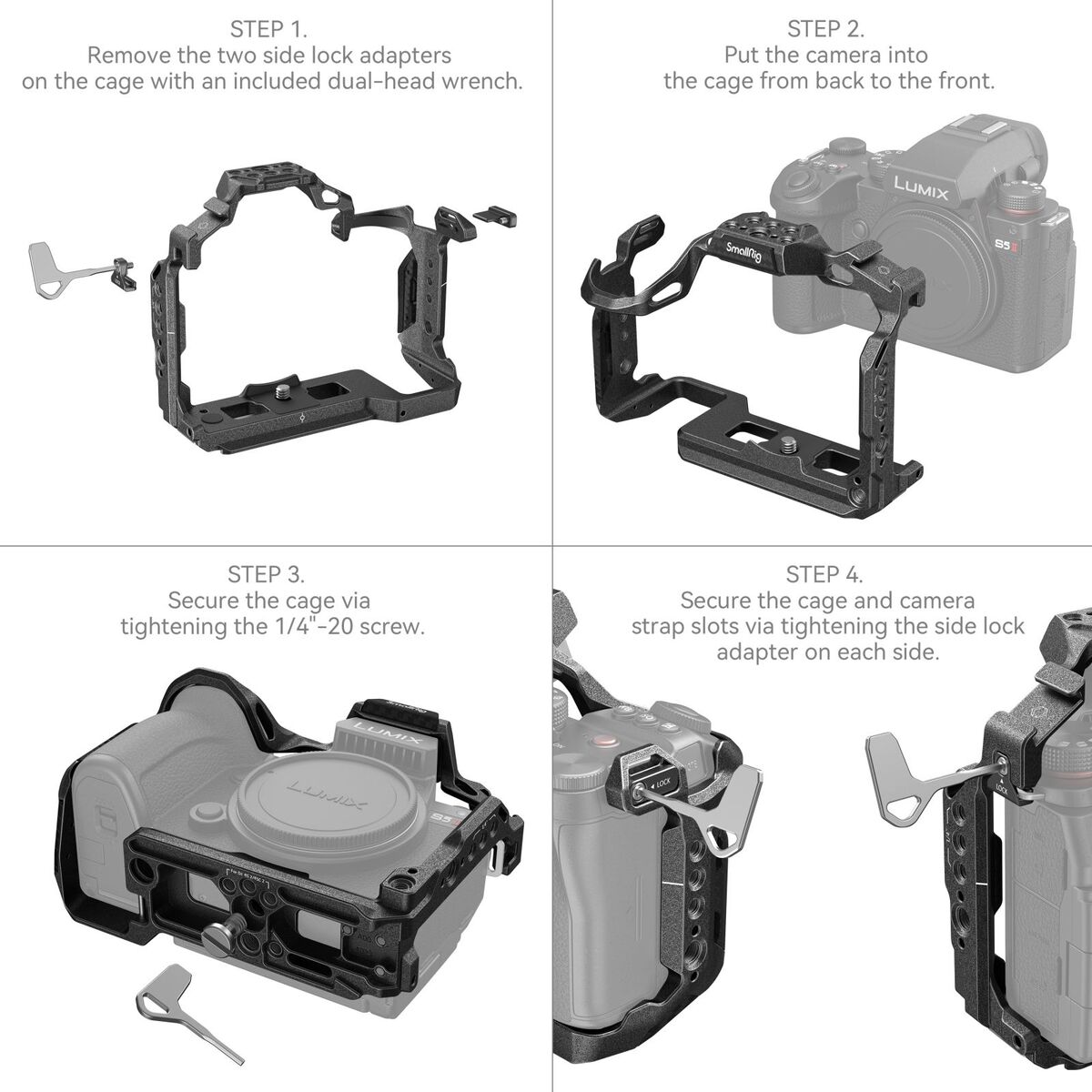 SmallRig - 4023 “Black Mamba” Cage for Panasonic LUMIX S5 II