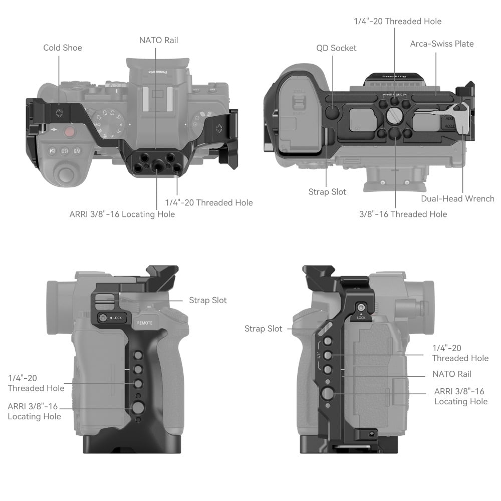 SmallRig Cage for Panasonic LUMIX S5 II S5 IIX 4022 (ประกัน SmallRig Cage for Panasonic LUMIX S5 II S5 IIX 4022 (ประกัน