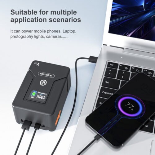 YK Design V99 Mini V-mount Battery 2 YK Design V99 Mini V-mount Battery - Image 2