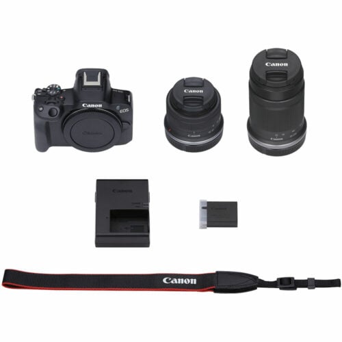 Canon EOS R50 Mirrorless Camera with 18-45mm and 55-210mm Lenses (ประกันศูนย์) 4 Canon EOS R50 Mirrorless Camera with 18-45mm and 55-210mm Lenses (Black)