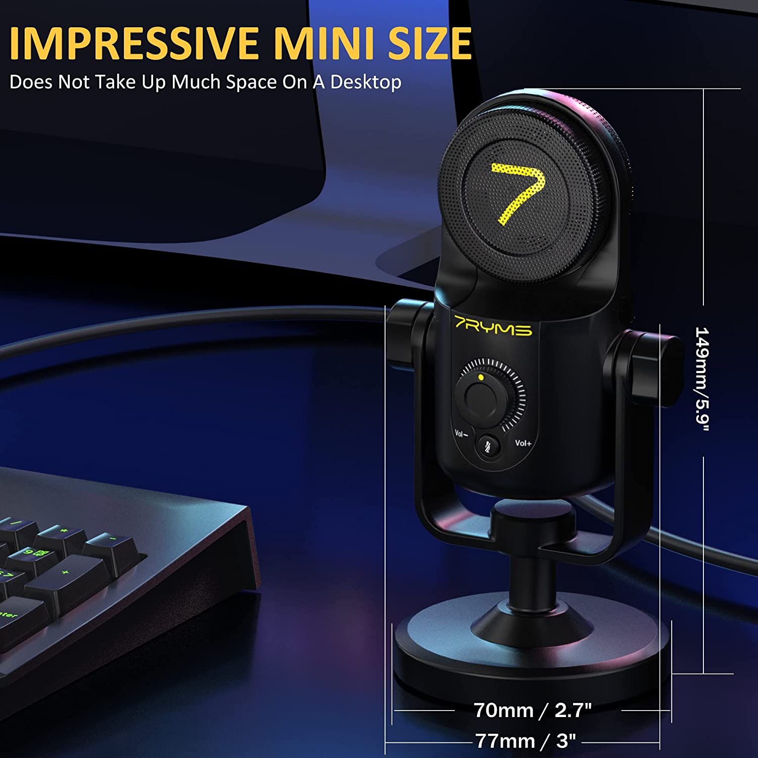 7Ryms SR-USB Mini Condenser Microphone