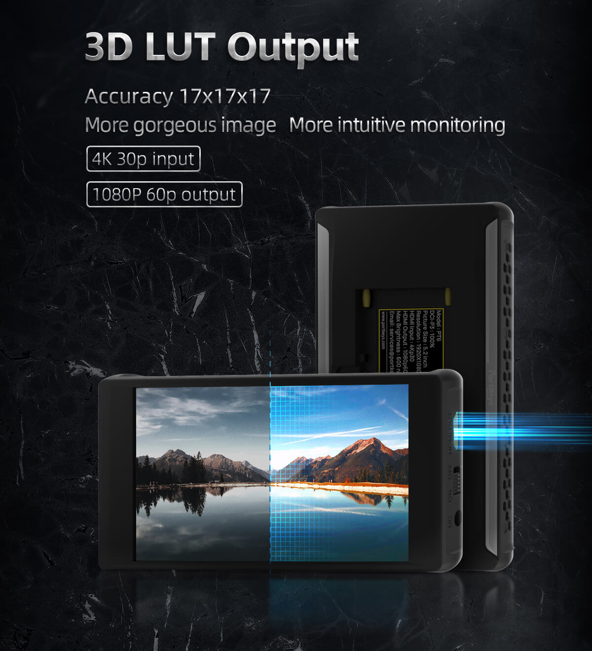 PortKeys PT6 The best budget 3D LUT Box for live streaming field