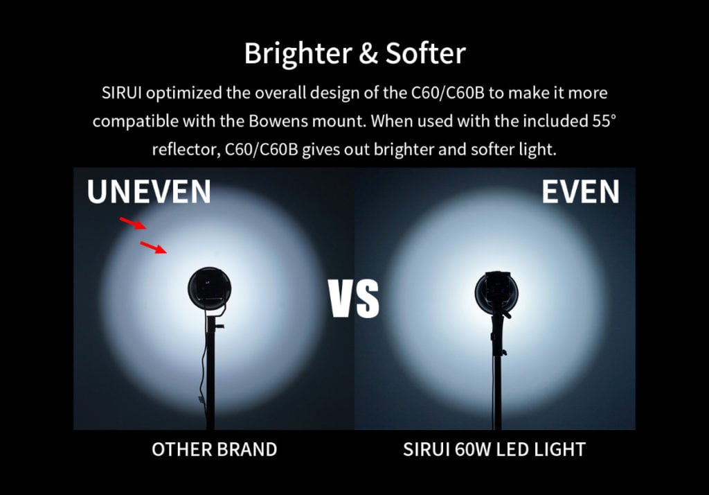 Sirui C60 Daylight LED Monolight (60W) Detail
