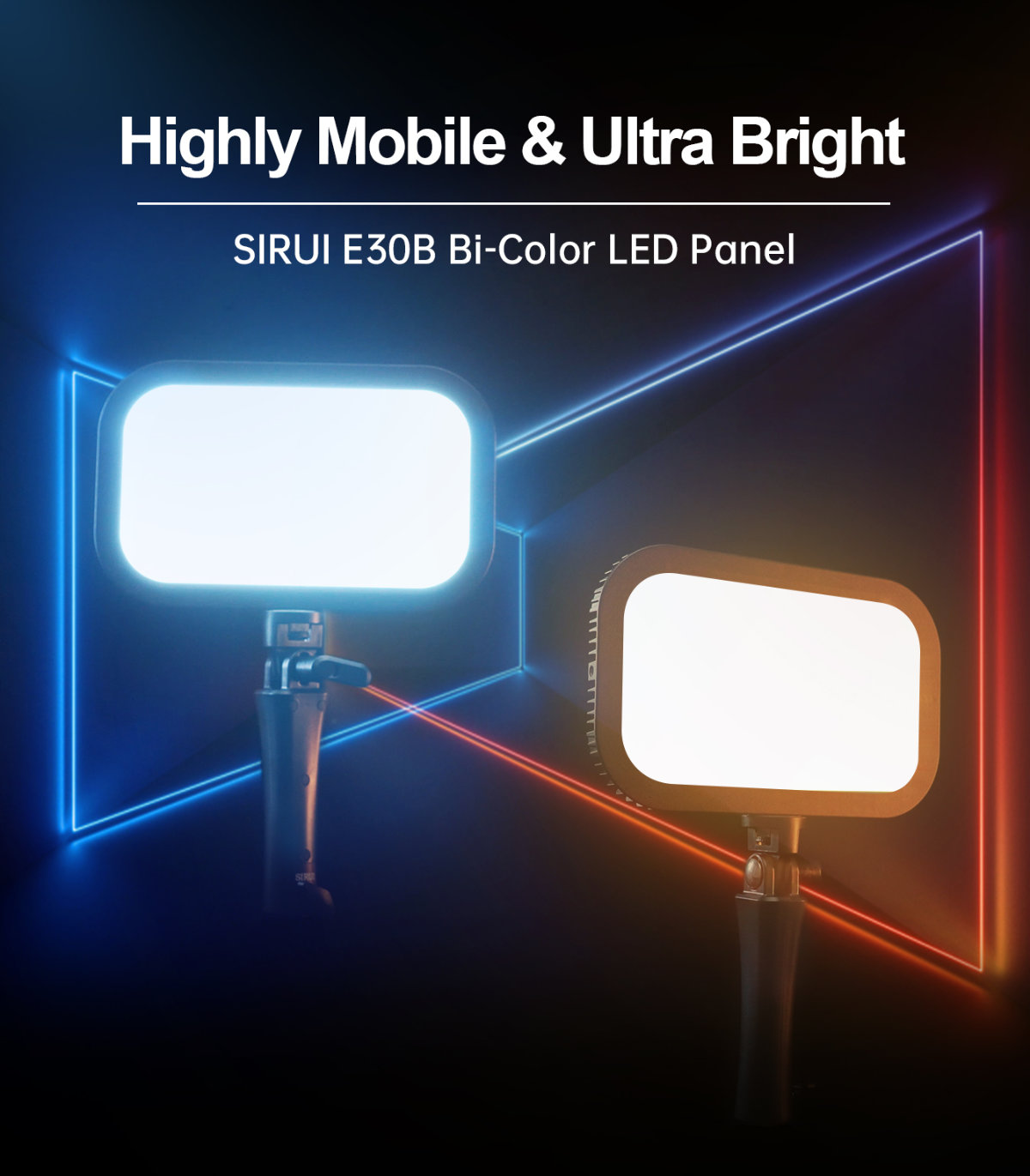 Sirui E30B Bi-Color LED Panel Detail