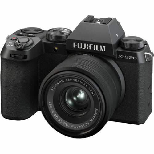 Fujifilm X-S20 Mirrorless Camera with 15-45mm Lens Black
