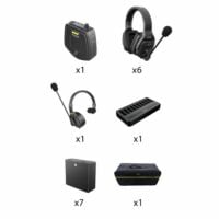 Saramonic WiTalk-WT7D 7-Person Full-Duplex Wireless Intercom System with Dual-Ear Remote Headsets