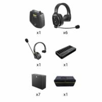 Saramonic WiTalk-WT7S 7-Person Full-Duplex Wireless Intercom System with Single-Ear Remote Headsets (1.9 GHz)