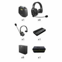 Saramonic WiTalk-WT9S 9-Person Full-Duplex Wireless Intercom System with Single-Ear Remote Headsets (1.9 GHz)