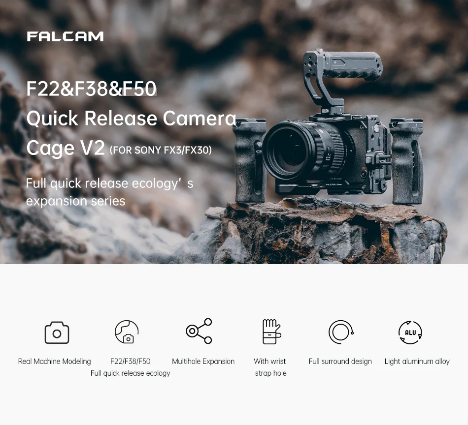 Falcam F22F38F50 Quick Release Camera Cage V2 2823A