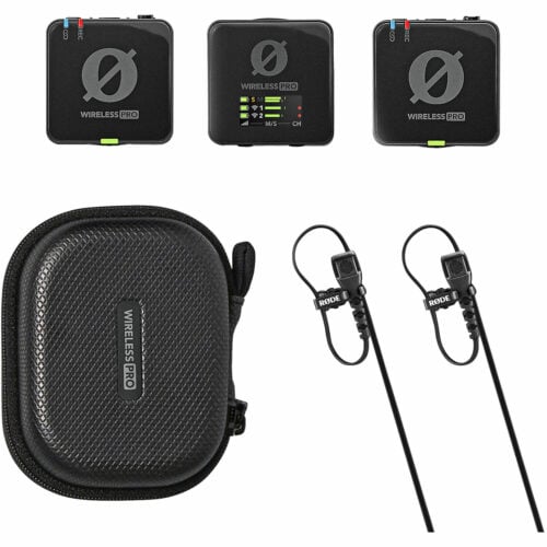RODE Wireless PRO 2-Person Clip-On Wireless Microphone SystemRecorder with Lavaliers (2.4 GHz)