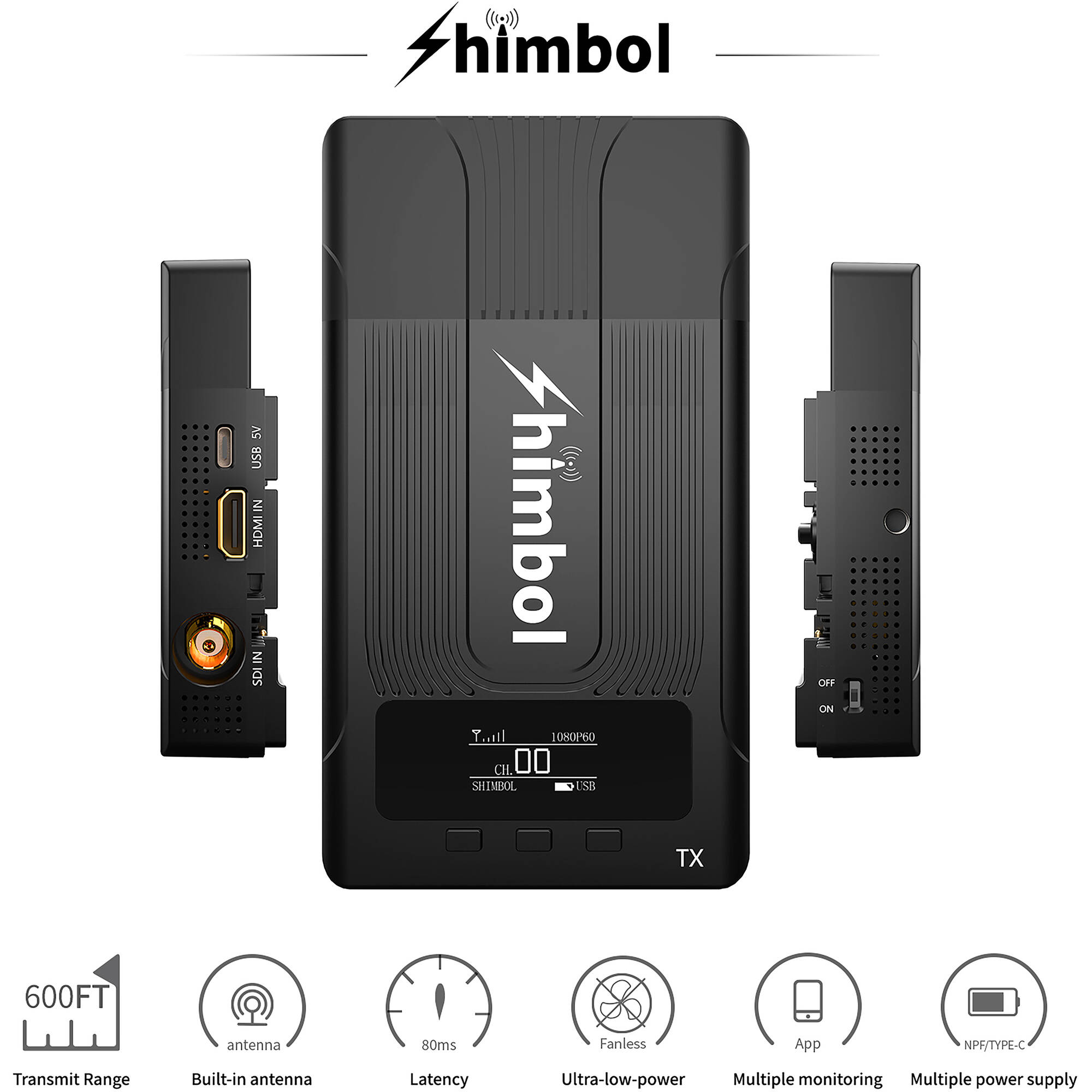 Shimbol ZO600S SDI & HDMI Wireless Video Transmission System
