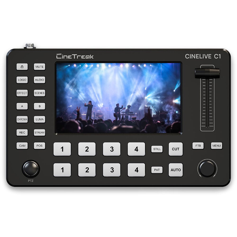 CineTreak CineLive C1 Compact 4-Channel HDMI Streaming Video Switcher with 5 Display (ประกันศูนย์ 1 ปี) 12 CineTreak CineLive CL-C1 Compact 4-Channel HDMI Streaming Video Switcher with 5 Display
