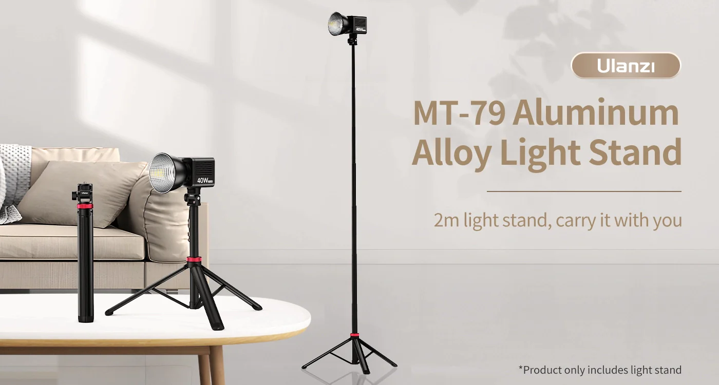 Ulanzi MT 79 Portable Adjustable Light Stand 2M T075GBB1 10