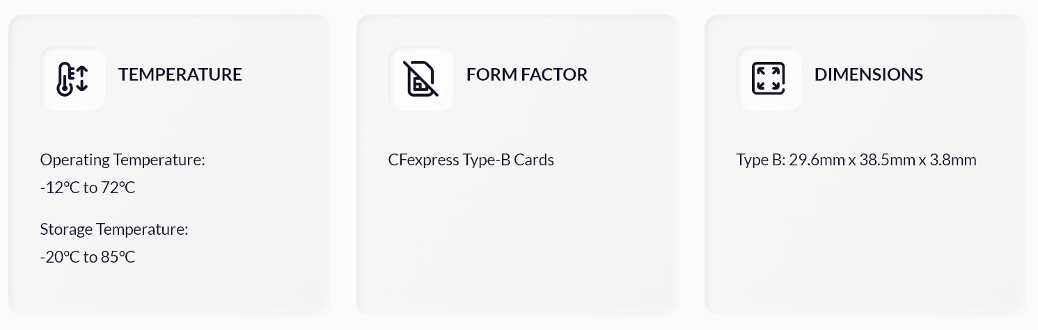 ProGrade Digital CFexpress 4.0 Type B Gold Memory Card 512GB/1TB/2TB (ประกันศูนย์) 11 ProGrade Digital CFexpress 4.0 Type B Gold Memory Card