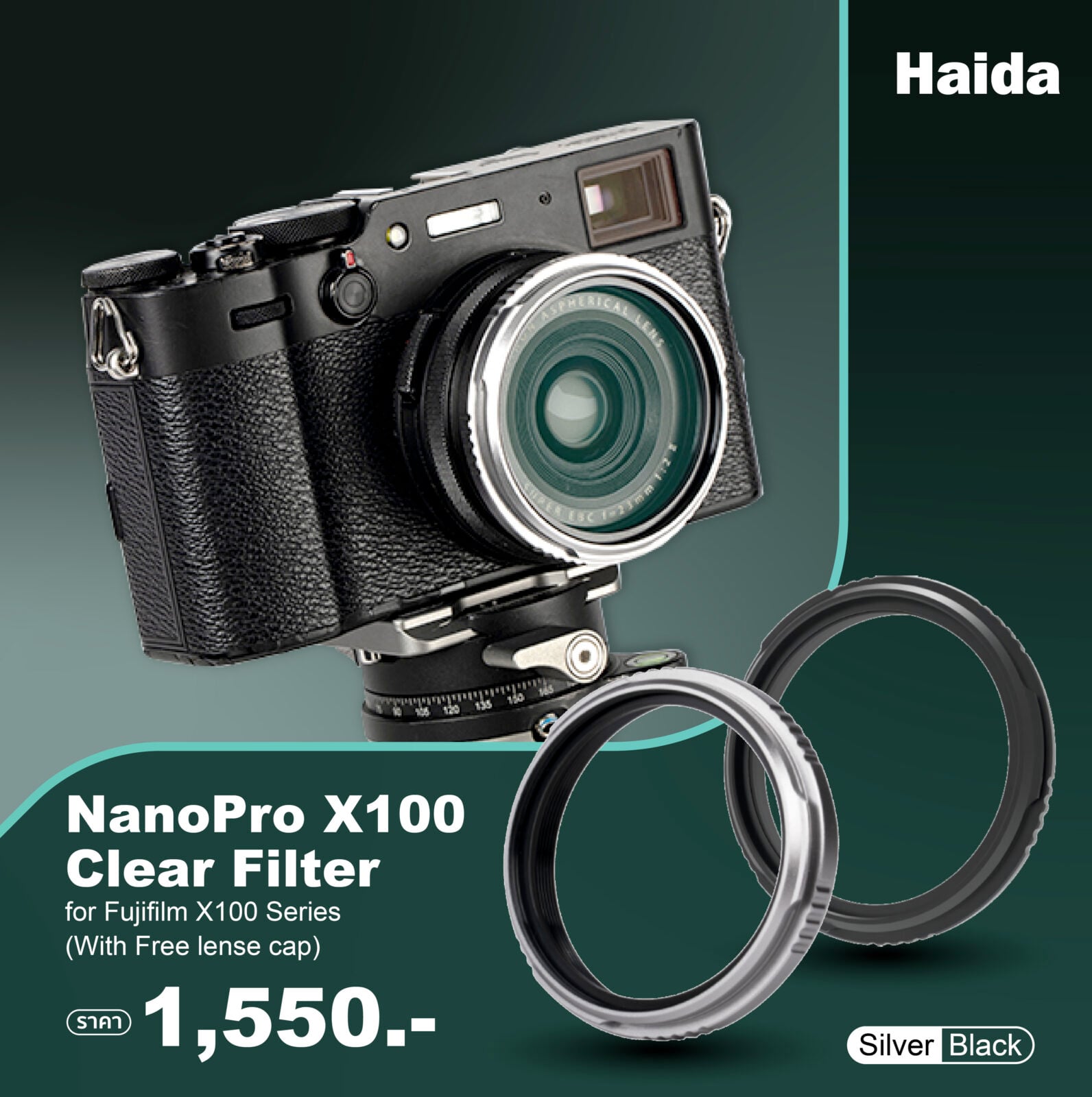 Haida NanoPro X100 Clear Filter for X100 / X100VI 13 Haida NanoPro X100 Clear Filter for X100 X100VI
