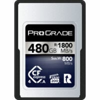 กล้องดิจิตอลประกันศูนย์ เลนส์ อุปกรณ์เสริมกล้อง อุปกรณ์วีดีโอ ไมค์ 197 ProGrade Digital 480GB CFexpress 4.0 Type A Iridium Memory Card