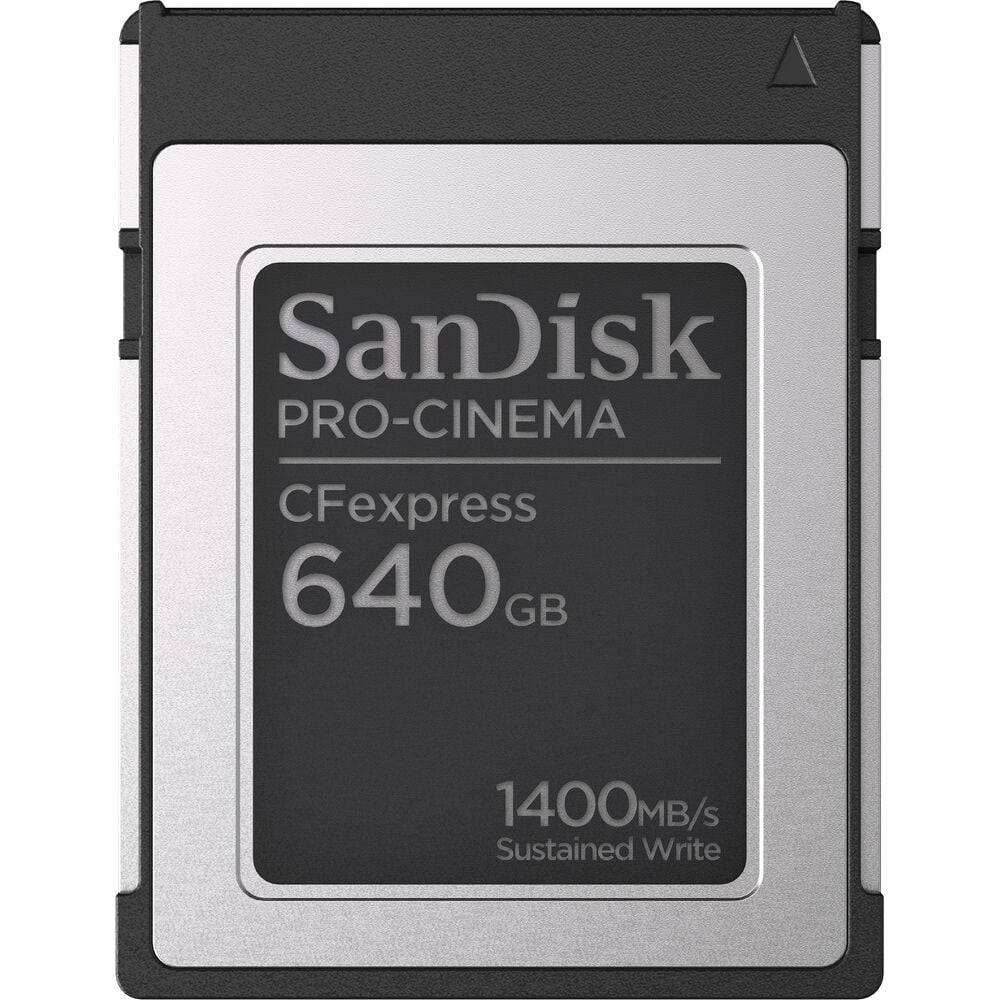 SanDisk 640GB PRO CINEMA CFexpress Type B Memory Card SDCFEC 640G GN4NN ZoomCamera