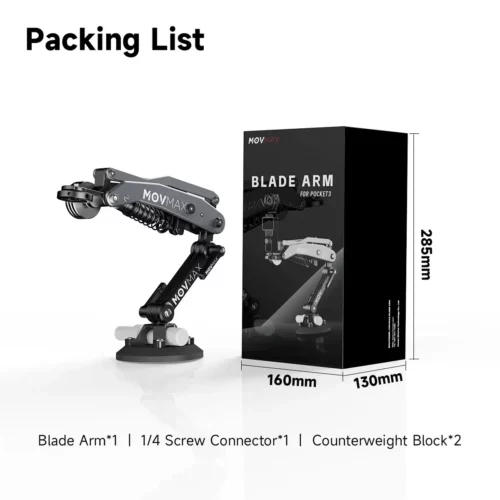 Movmax Blade Arm for Action Camera (ประกันศูนย์) 4 Vaxis Movemax Blade Arm