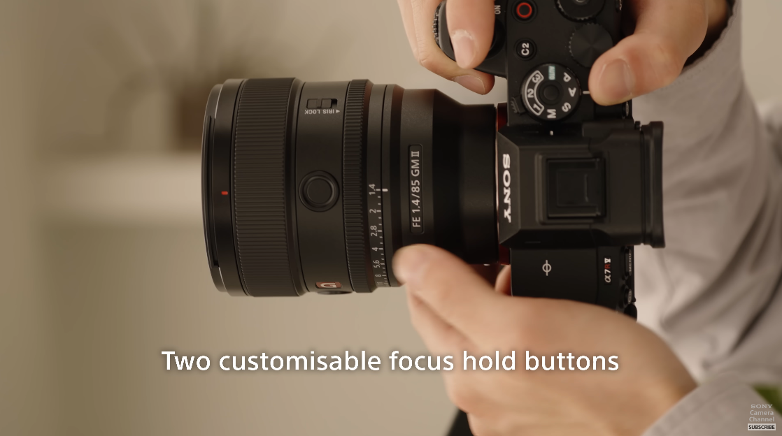 สรุปเปิดตัว Sony 85mm f1.4 GM II กว่าจะมาก็ 8 ปีในราคา 69,990 บาท 15 Sony FE 85mm f1.4 GM II two customisable focus hold buttons