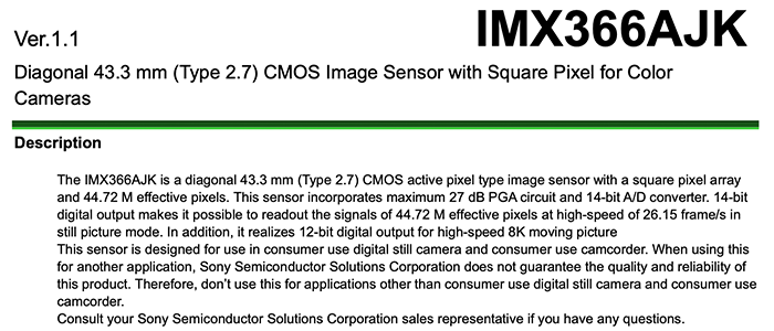 ลือสเปก Sony A7 V เซนเซอร์ 44 ล้านพิกเซล ถ่าย 4K 120p คาดมาในปี 2025 2 sony a7 v speck leak 1