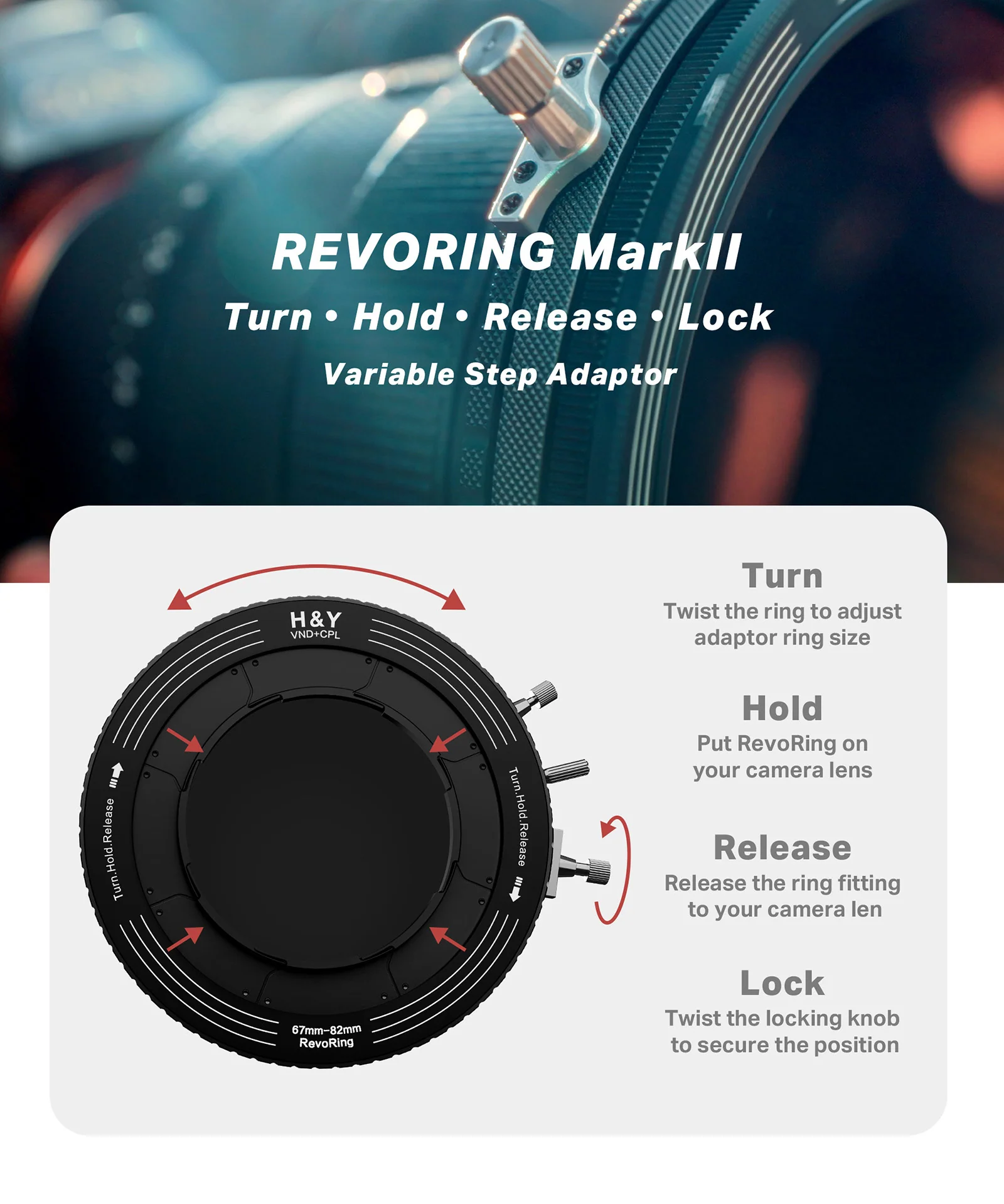 H&Y Revoring Mark II Variable Adapter filter VND+CPL