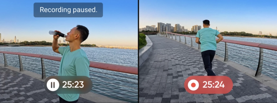 รีวิว Insta360 Ace Pro 2 กล้องแอคชั่นสายโหด รวม 8K, AI และโทนสี Leica ไว้ในตัวเดียว Dual Chip มี I-Log 8K30p ให้ใช้งาน 14 Insta360 AcePro 2 PAUSE RECORDING