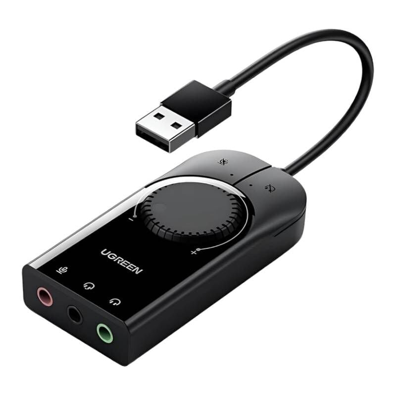 Ugreen 40964 External Stereo Sound Adapter (ประกัน 2 ปี) 1 Ugreen 40964 External Stereo Sound Adapter