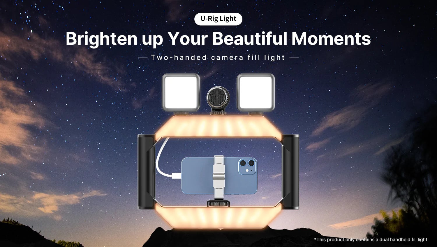 Ulanzi U-Rig Light ด้ามจับสำหรับสมาร์ทโฟน มาพร้อมกับไฟ LED เพิ่มความสว่าง และมาพร้อมรีโมทบูลทูธ