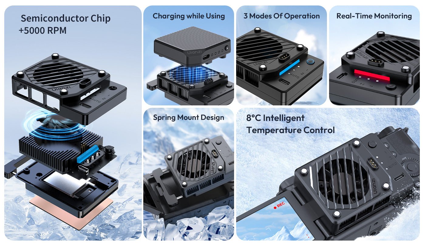 Ulanzi CU01 Thermostatic Semiconductor Camera Cooler Kit
