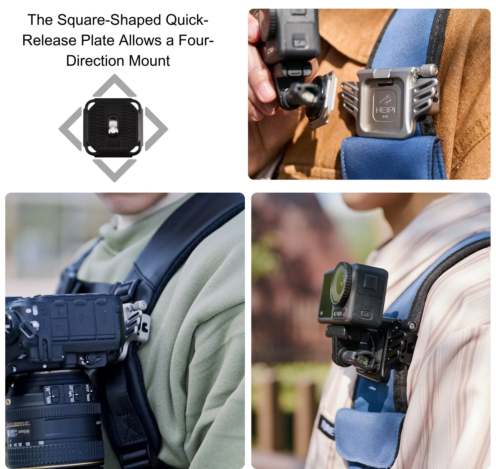 HEIPI Camera Backpack Clip K10