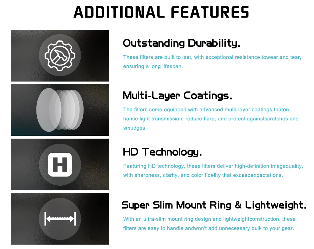 H&Y HD EVO series Magnetic IRND8 Filter Kit